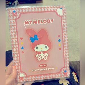 NWT my melody sticky note memo pad book